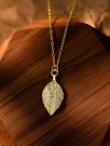 Golden Leaf Halskjede thumbnail