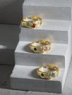 Aurora Band Ring Blue Stone thumbnail