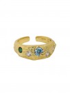 Aurora Band Ring Blue Stone thumbnail