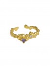 Purple Dis Cubic Zirconia Ring thumbnail