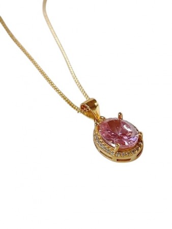 Pink Whisper Vintage Halskjede