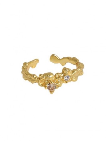 Champagne Cubic Zirconia Band Ring