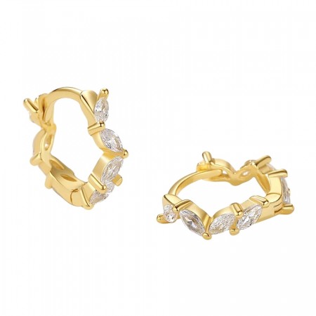 Aurora Crown Hoops Øredobber