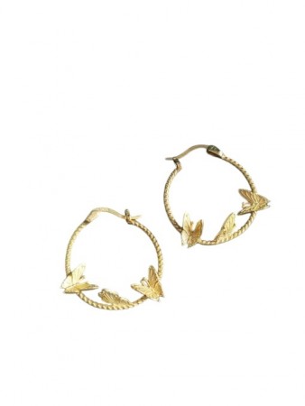 Gilded Wing Vintage Øredobber