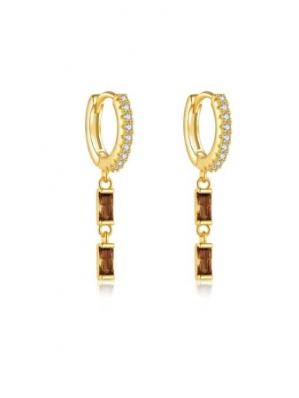 Golden Mocha Dangles Øredobber